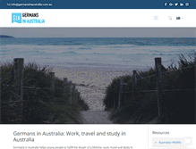 Tablet Screenshot of germansinaustralia.com.au